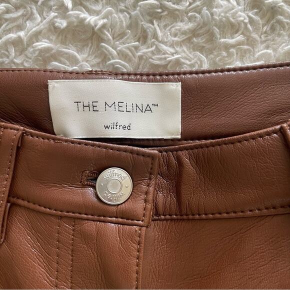 Aritzia Brown faux leather Pants Set - Picture 6 of 12